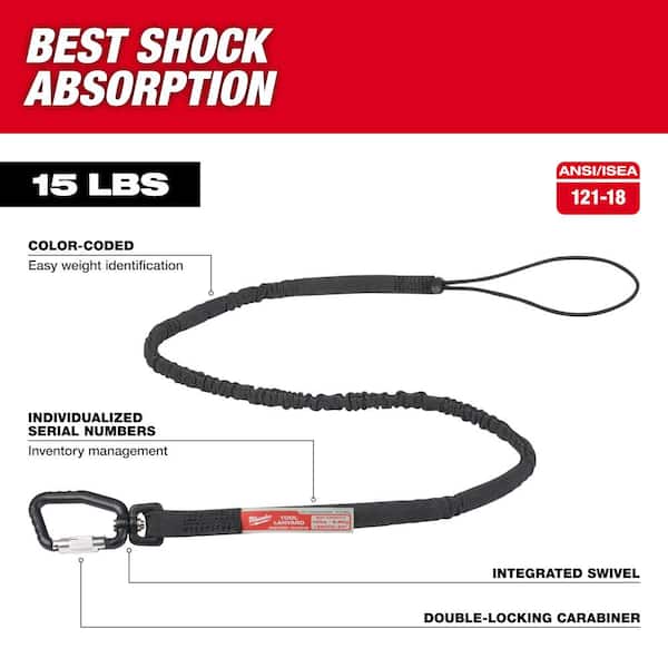 15 lbs. Extended Reach Locking Tool Lanyard