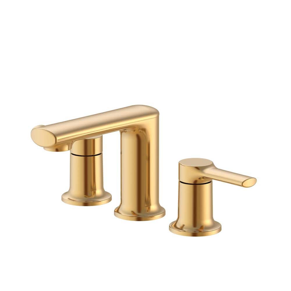 Lynstone 8 in. Widespread 2-Handle Bathroom Faucet with Push Down Drain in Brushed Gold price history on PriceWatchPro