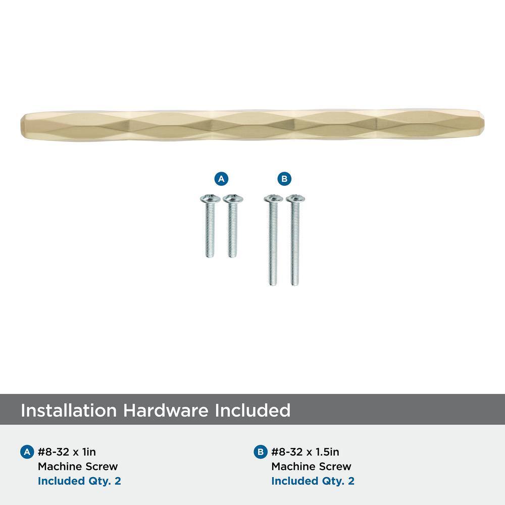 Champagne Bronze Modern Bar Cabinet Pull with Mounting Hardware