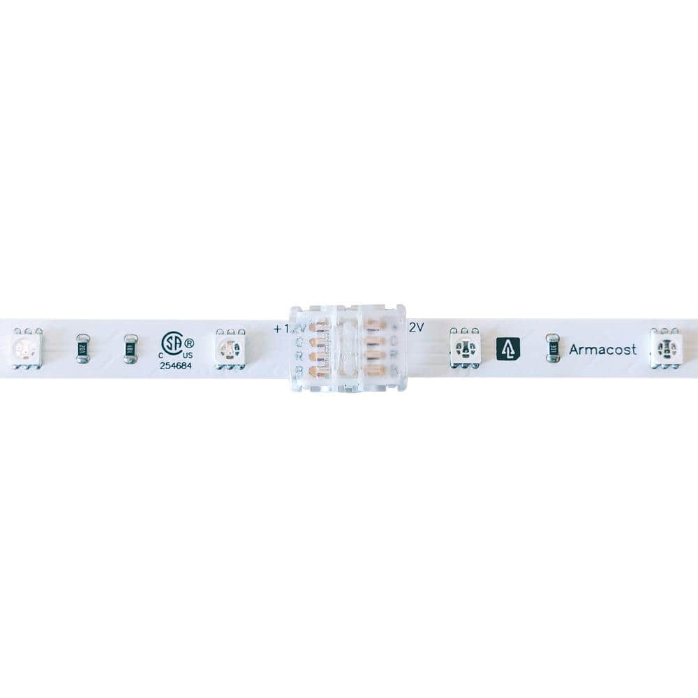 Clear 4 Pin RGB LED Tape Light Splice Connectors