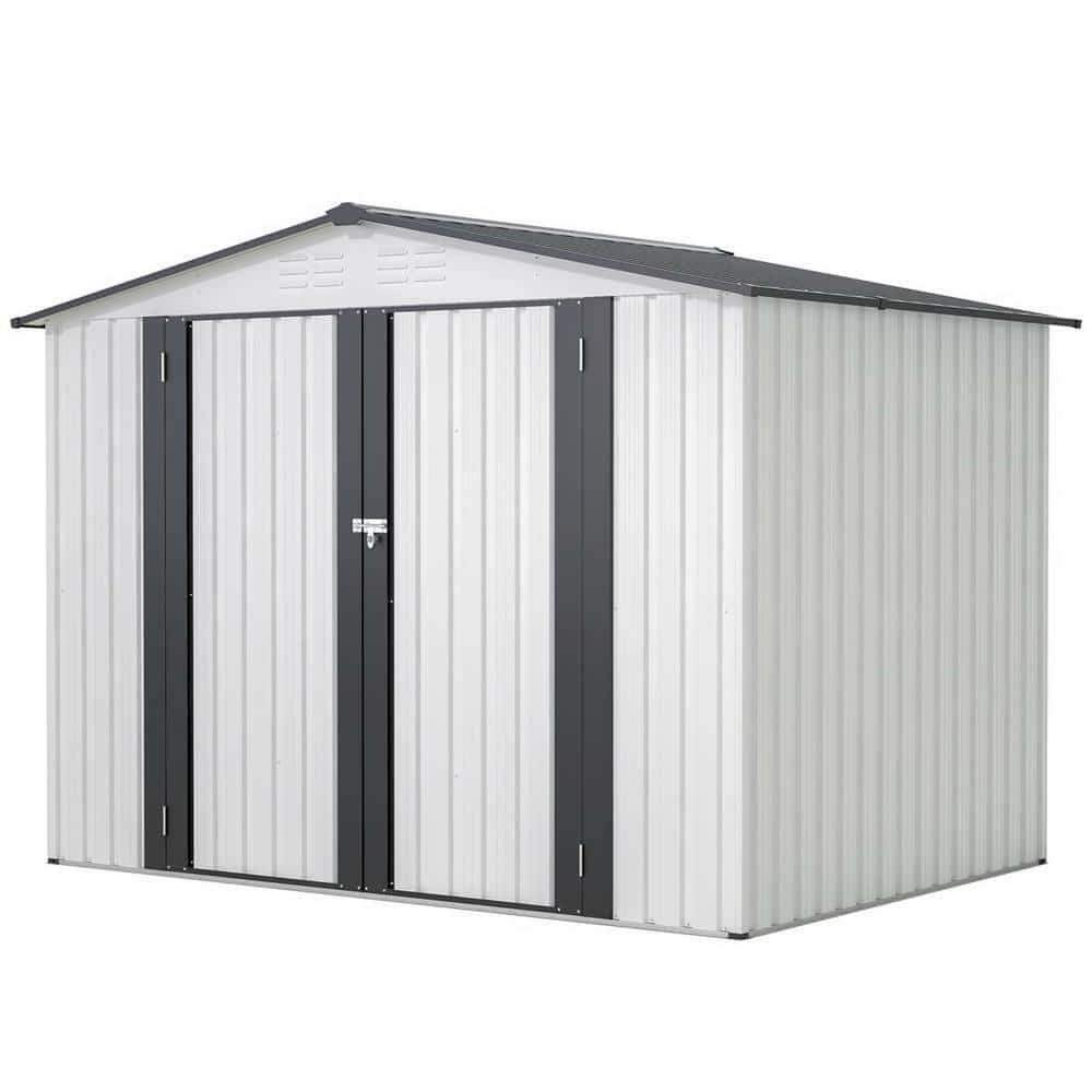 天照太御神　ospグレートホワイトシャーク2鉢 Zeus & Ruta 8 ft. W x 6 ft. D Metal Shed with Double Door with 2