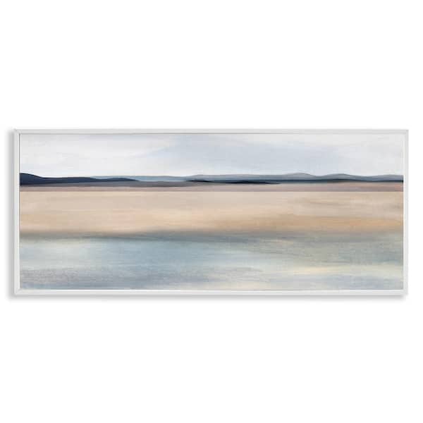 Stupell Industries Fading Ombre Landscape by Charity Henderson White Framed Nature Giclee Art Print 10 in. x 24 in.
