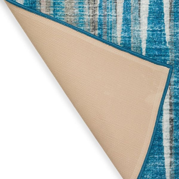 3 x 5 Blue Ombre Runner Rug