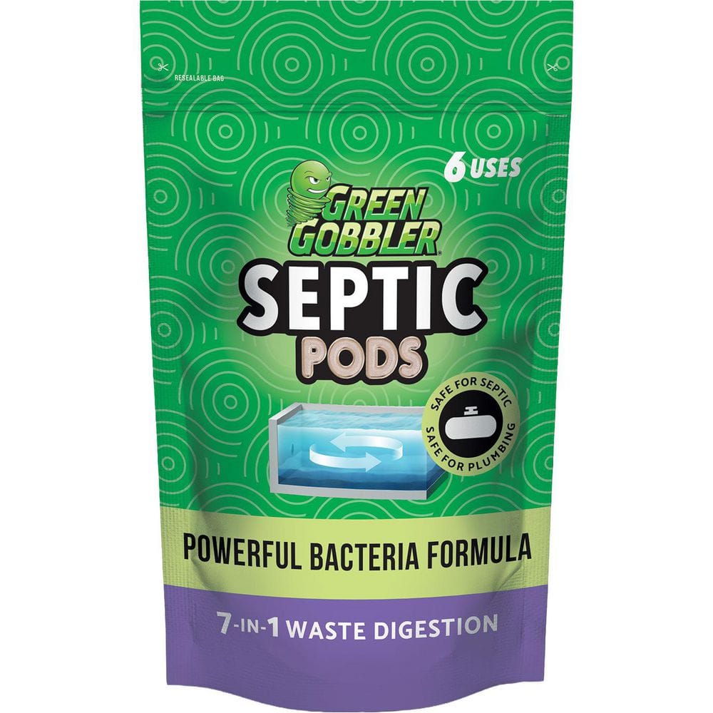 Green Gobbler Septic Tank Treatment Pods Drain Cleaner G0017A6
