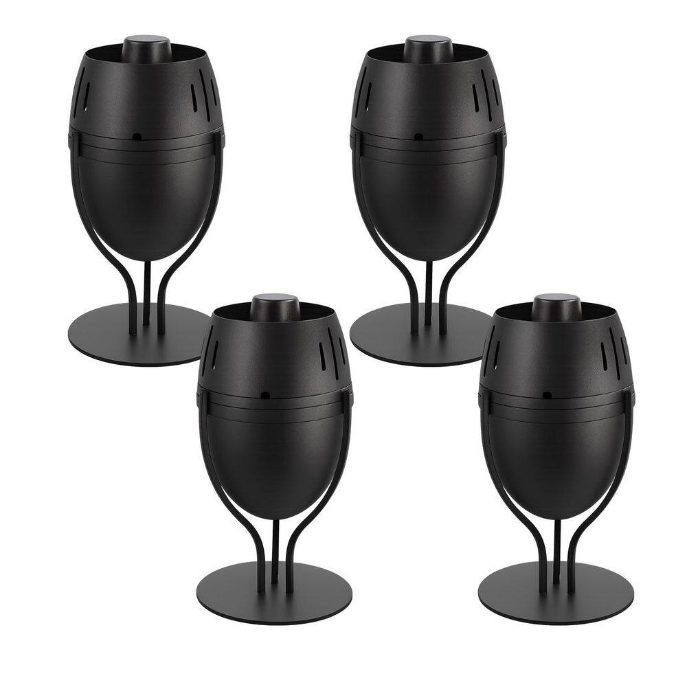 14 oz. Black Metal Tabletop Torches Outdoor Decorative Flame Lantern Refillable Citronella 4-Pack for Patio Yard price history on PriceWatchPro