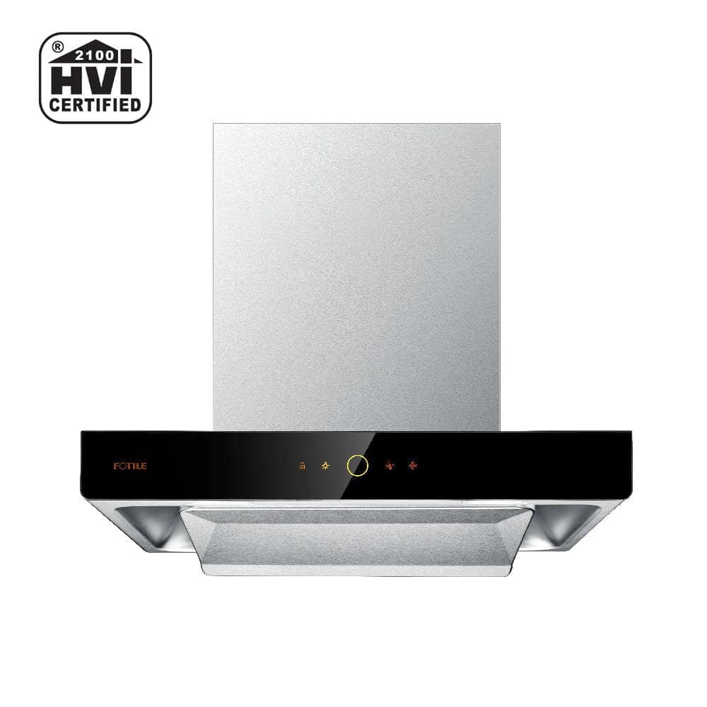 FOTILE 24 in. 460 CFM Ductless Wall Mount Range Hood in Stainless Steel with DC Motor and Motion Activation, Silver