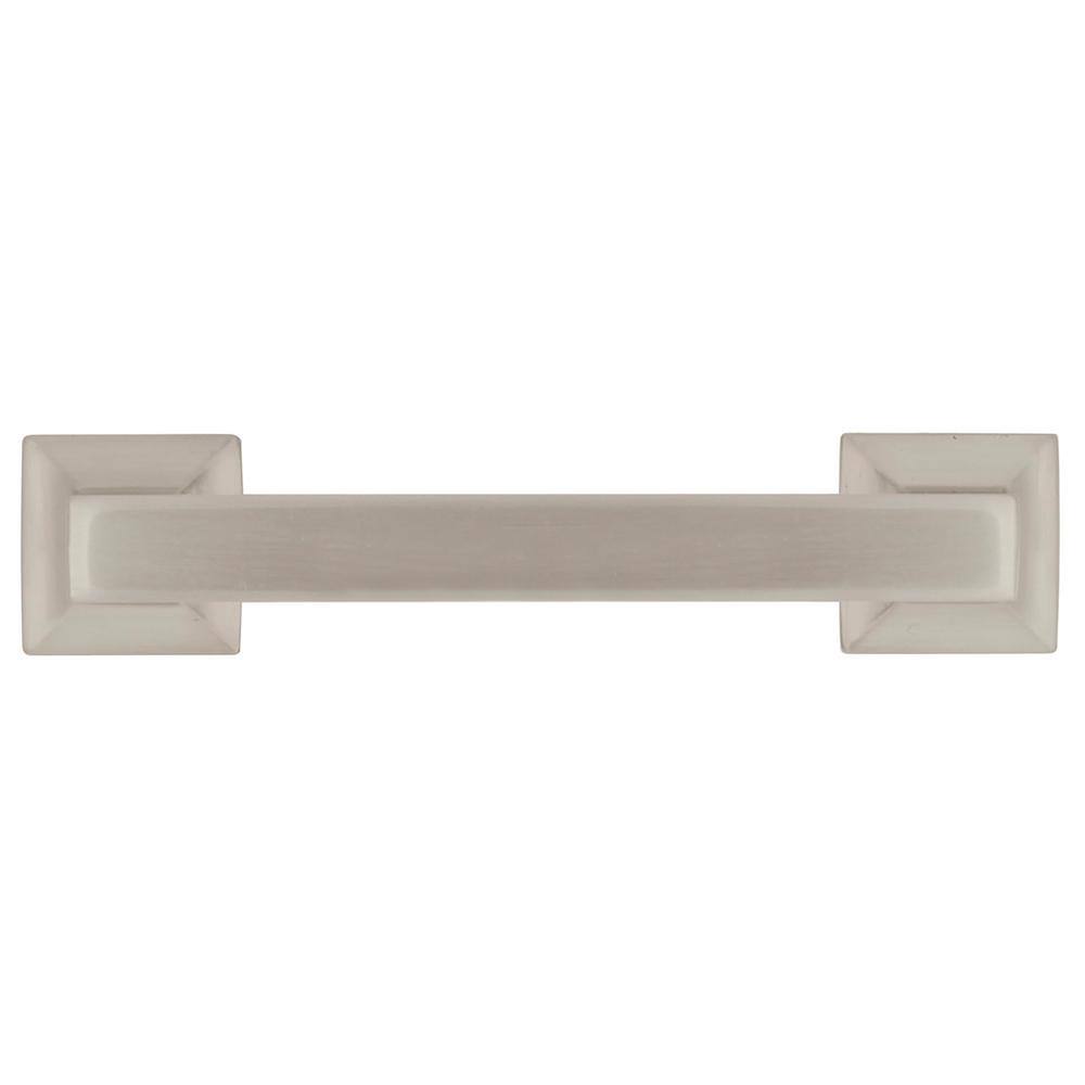 Satin Nickel Modern Cabinet Pull with Mounting Hardware