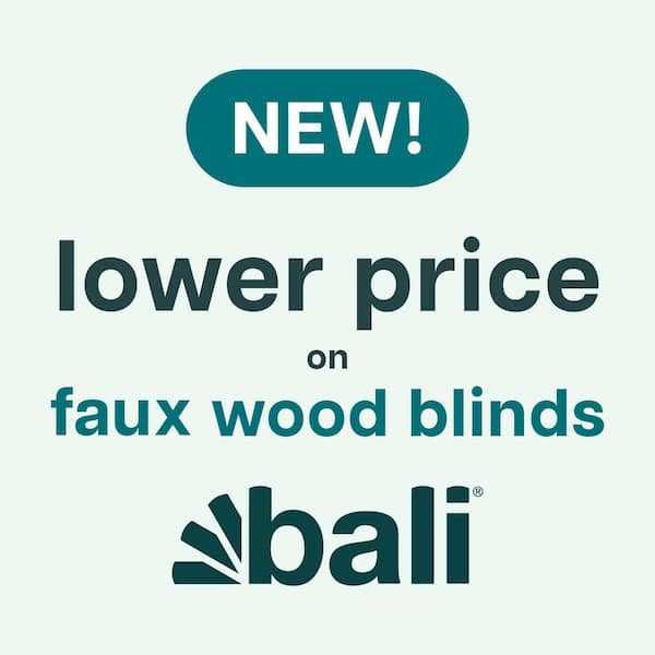 Cordless 2 in. Faux Wood Blinds