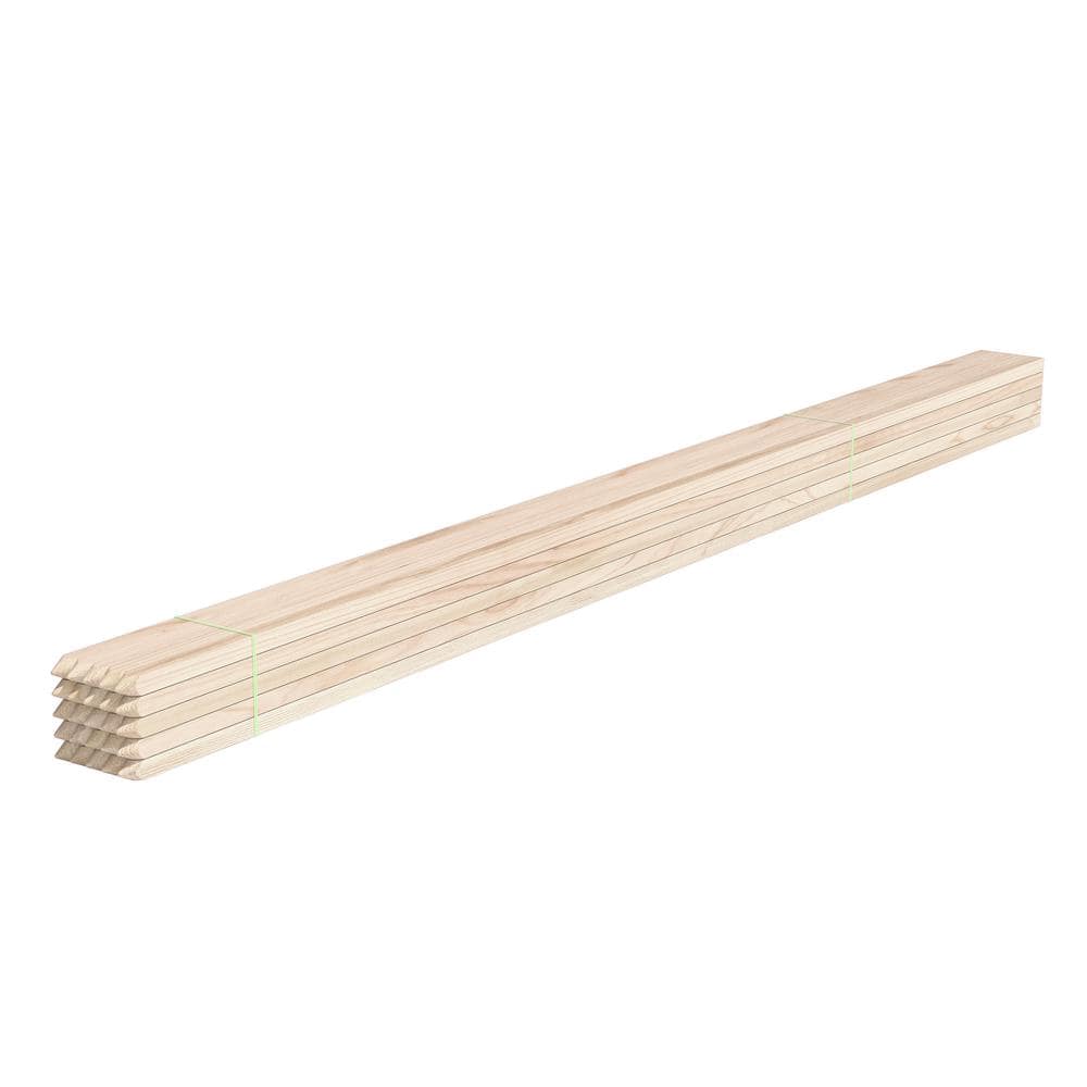6-Foot Natural Wooden Garden Stakes, 25-Pack