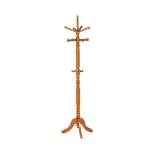 Coat Rack with Spinning Top, Tobacco