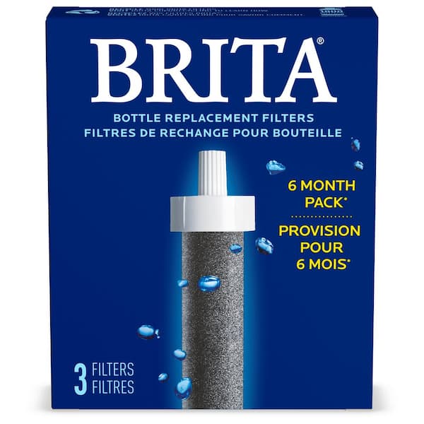 BRITA MicroDisc replacement filter discs for BRUTA Water Filter Bottles &  Carafe - 3 Pack