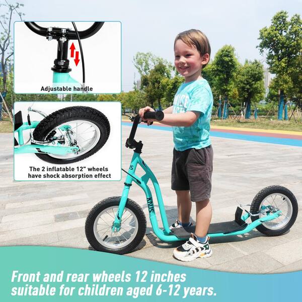 ITOPFOX 16 in. Scooter for Kids Ages 6-12, Adult Scooter with Big 