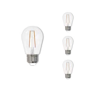 11-Watt Equivalent S14 Clear Dimmable Edison LED Light Bulb Warm White (4-Pack)