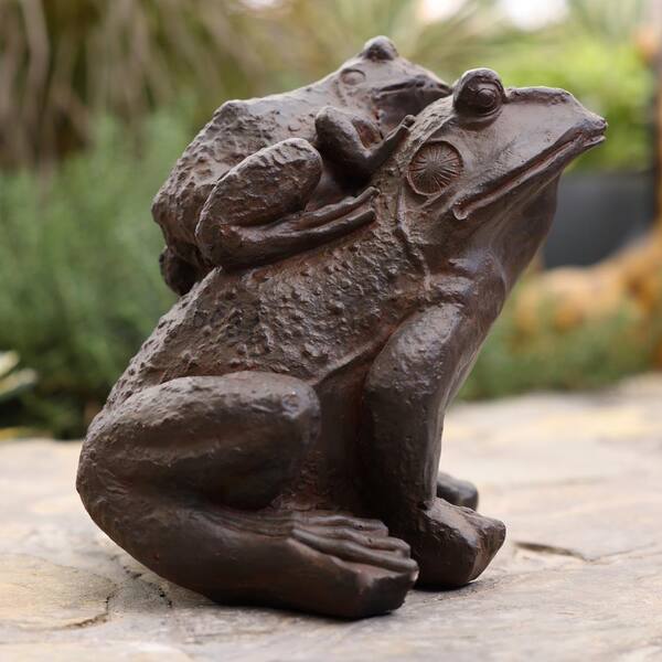 Concrete Frog Miniature Garden Decoration Stone Frog Statue