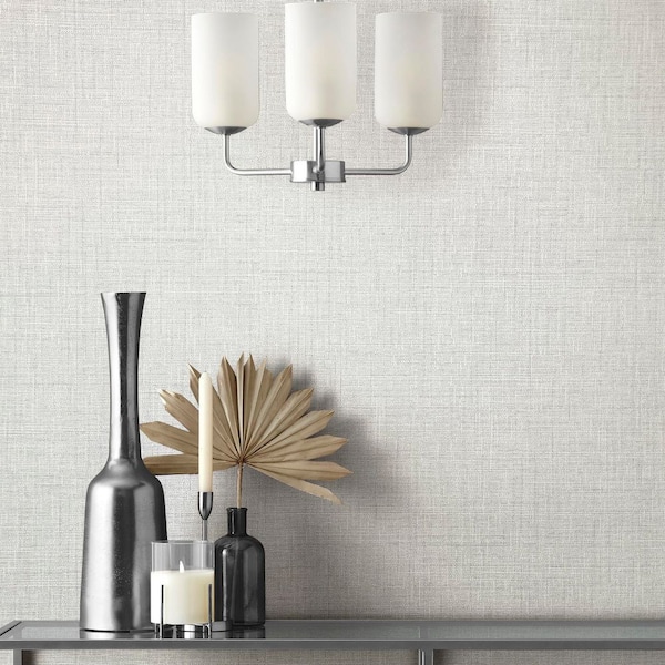 Weber Light Grey Texture Wallpaper Sample