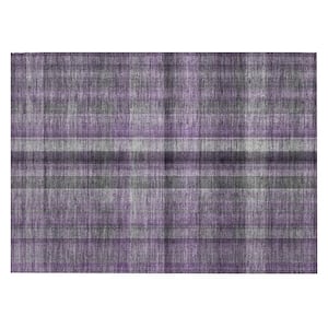 Chantille ACN548 Purple 1 ft. 8 in. x 2 ft. 6 in. Machine Washable Indoor/Outdoor Geometric Area Rug