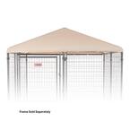 8 ft. x 8 ft. Khaki Canopy Executive Coverage Area - 0.0015-Acres In-Ground Kennel Cover