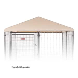 8 ft. x 8 ft. Khaki Canopy Executive Coverage Area - 0.0015-Acres In-Ground Kennel Cover
