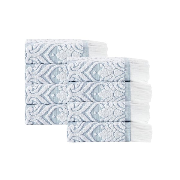Enchante Home Laina Turkish Cotton 8-Piece Wash Towels
