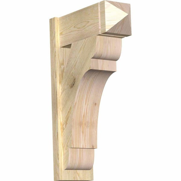 Ekena Millwork 8 in. x 32 in. x 20 in. Olympic Arts and Crafts Rough Sawn Douglas Fir Outlooker