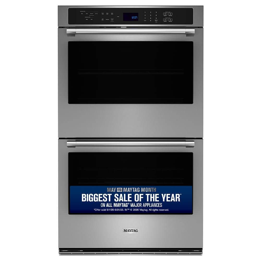 30 in. Double Electric Wall Oven with Convection Self-Cleaning in Fingerprint Resistant Stainless Steel