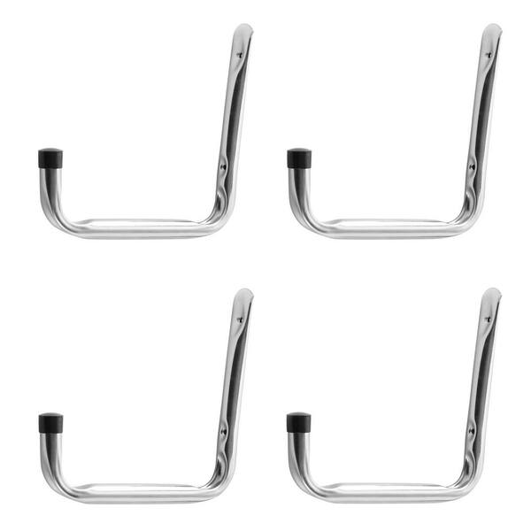 Garage Storage Jumbo Arm Hook Heavy Duty Wall Mount Organizer Utility Garden Hanger Con EVA Protector 6 Pcs 12" J Hooks
