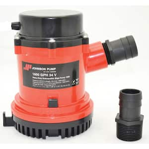 Heavy Duty Bilge Pump, 1600 GPH - 24 Volt