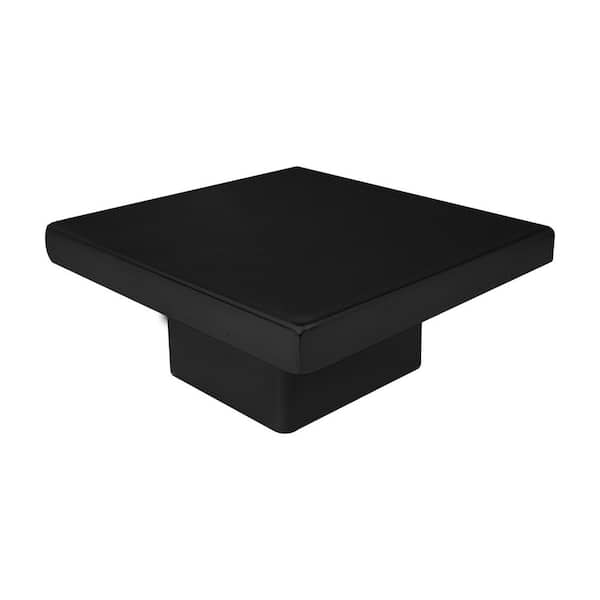 Laurey Metro 2 in. Matte Black Square Cabinet Knob 41920 - The