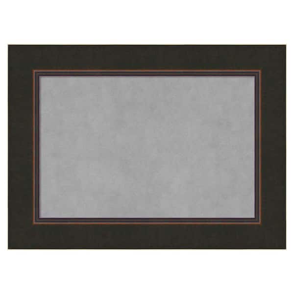 Amanti Art Milano Bronze 30 in. x 22 in Framed Magnetic Board