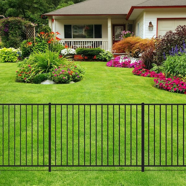 FORGERIGHT Newtown 4 ft. H x 6 ft. W Black Aluminum Pre-Assembled