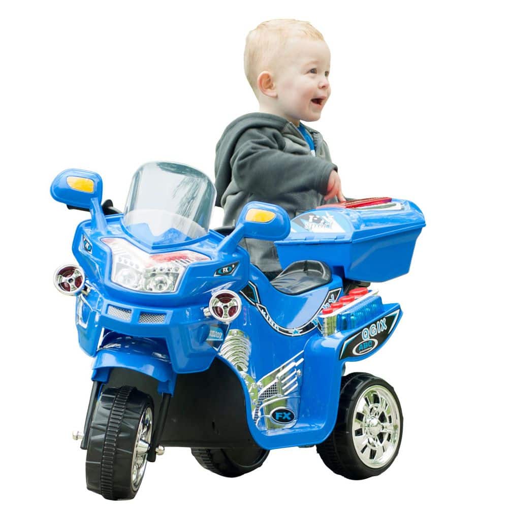 Lil Rider 3-Wheel Electric Motorcycle, Blue 80-109U - The Home Depot
