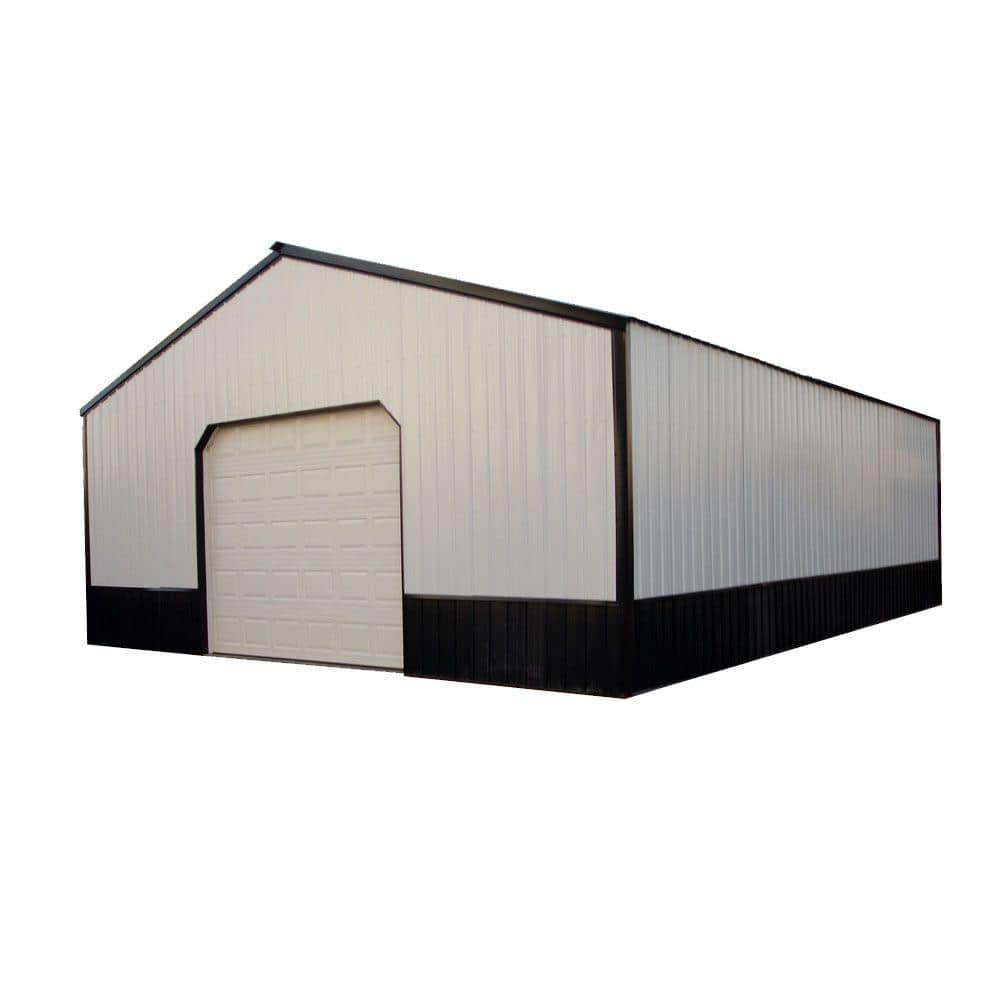 Charlotte 40 ft. x 50 ft. x 12 ft. Wood Pole Barn Garage Kit without Floor price history on PriceWatchPro