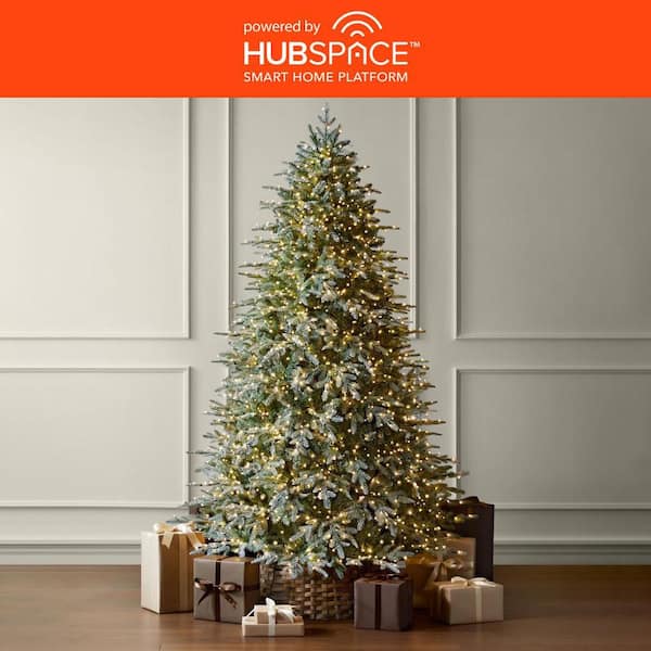7.5 ft SMART Grand Duchess Twinkling Balsam Fir Flocked LED Pre-Lit Tree