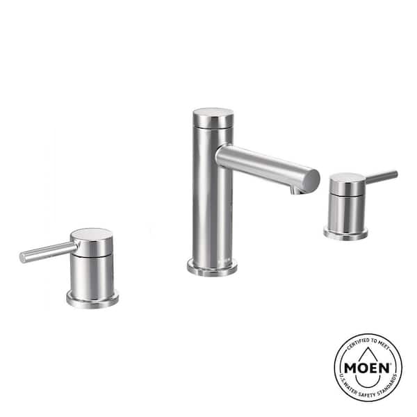 MOEN Align 8 in. Widespread 2-Handle Bathroom Faucet Trim Kit in Chrome (Valve Not Included)