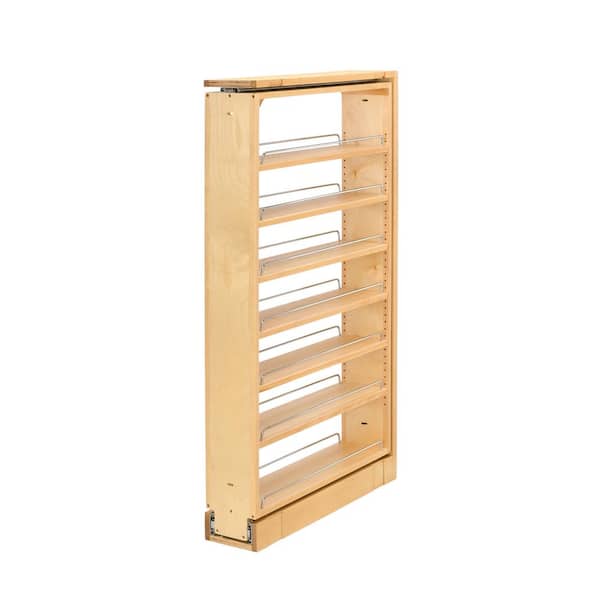 Wood Tall Filler Pull Out Organizer for New Kitchen Applications