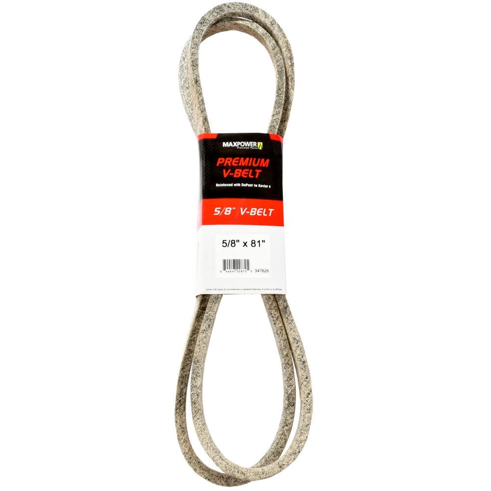 MaxPower 5/8 in. x 81 in. Premium V-Belt 347626 - The Home Depot