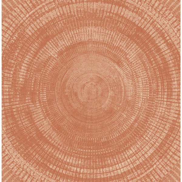 A-Street Prints Lalit Burnt Sienna Medallion Burnt Sienna Wallpaper Sample