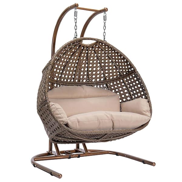 Unbranded 2-Person Swing Chair Hanging Chair Outdoor Patio Swing Round Shape Hanging Chair Patio