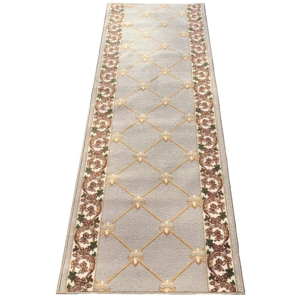 Fleur De Lis French Beige 31 in. W x 28 ft. L RunnerRug/Stair Runner 72.8 sq. ft. price history on PriceWatchPro