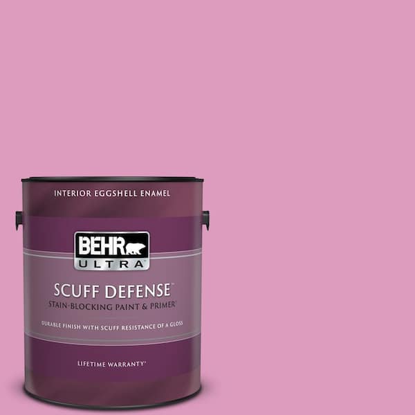 BEHR ULTRA 1 gal. #690B-4 Pink Begonia Extra Durable Eggshell Enamel Interior Paint & Primer