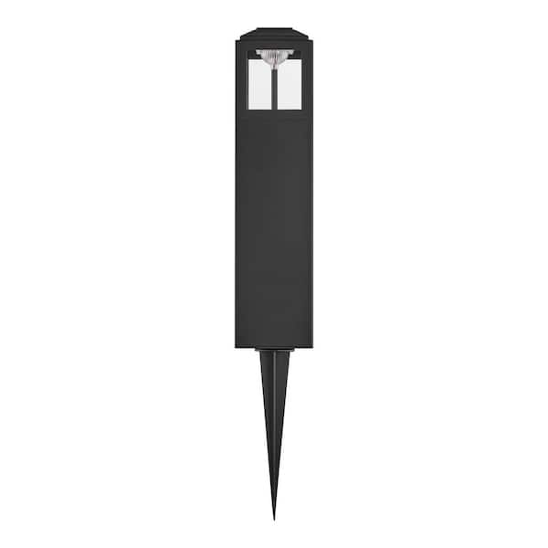 Havenridge 150 Lumen 12 in. Low Voltage Hardwired Matte Black Integrated LED Outdoor Bollard Light
