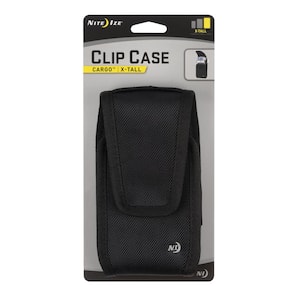 Universal Vertical Nylon Cell Phone Holster Case with Dual Credit