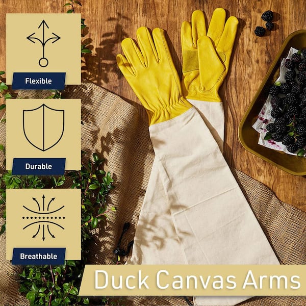 Kings County Tools Long Gardening Gloves, Large