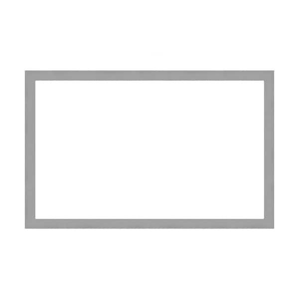 Amanti Art Mirror Makeover Brushed Nickel 49.25 in. W x 31.25 in. H Bathroom Mirror Frame Border Kit-Fits a 48 x 30 mirror