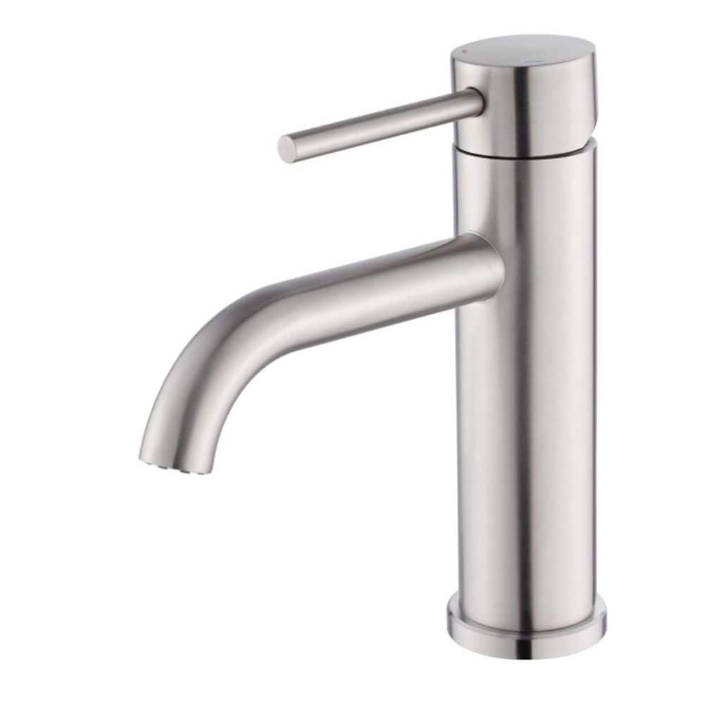 Single Handle Single Hole Bathroom Faucet with Drain in Brushed Nickel price history on PriceWatchPro
