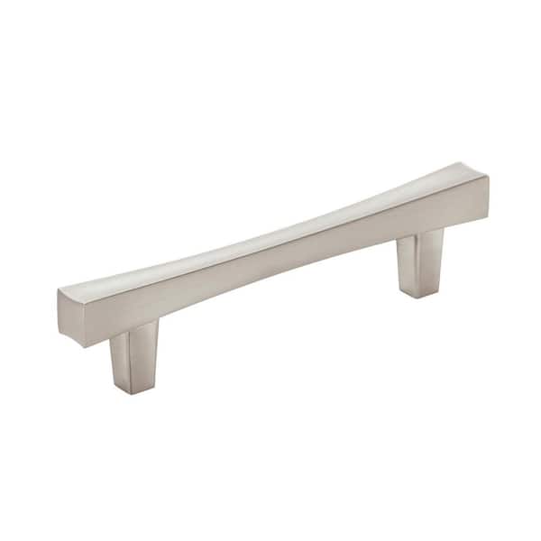 Amerock Pailou 3-3/4 in. (96mm) Center-to-Center Modern Satin Nickel Bar Cabinet Pull