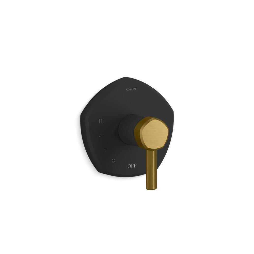 KOHLER Occasion Rite Temp Pressure Balancing Single Handle Valve Trim raw-unpolished-brass-trim-ring-for-glass-ball-shade-oil-lamp-banquet