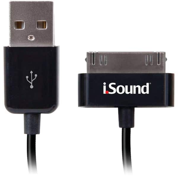 iSound 3 ft. iPad/iPhone/iPod Charge and Sync Cable - Black