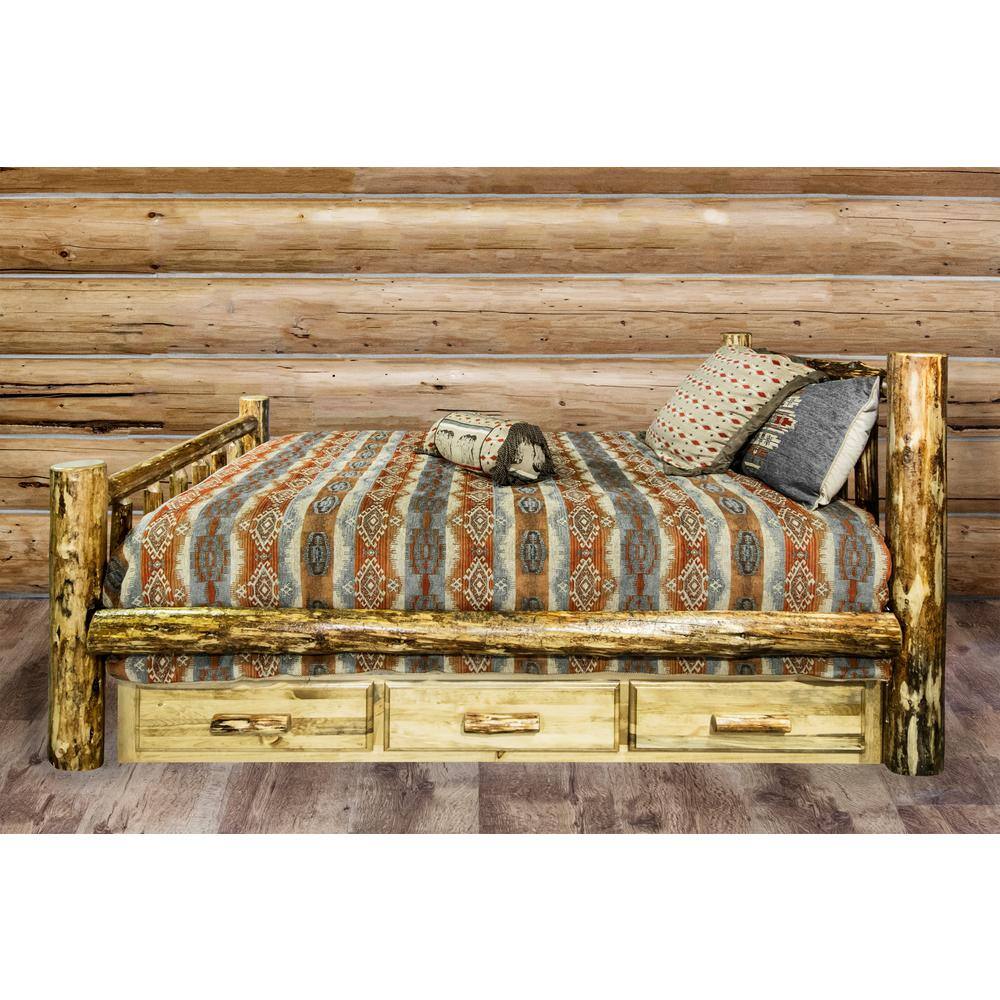 Puritan Pine California King Platform Bed with Storage Drawer