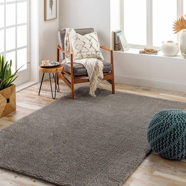 Heavenly 8 ft. X 10 ft. Gray Area Rug
